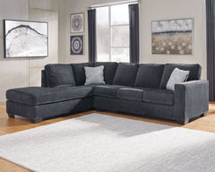 Altari - Left Arm Facing Corner Chaise With Sleeper 2 Pc Sectional - Slate