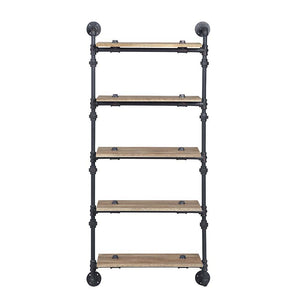 Brantley - Wall Shelf - Oak & Sandy Black Finish - 59"