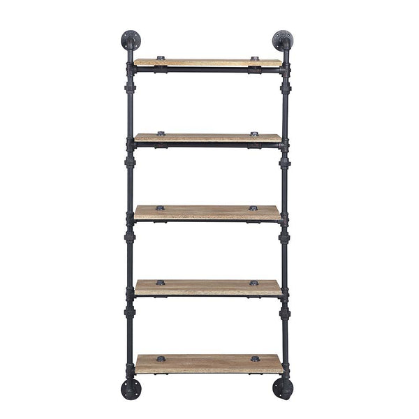 Brantley - Wall Shelf - Oak & Sandy Black Finish - 59"