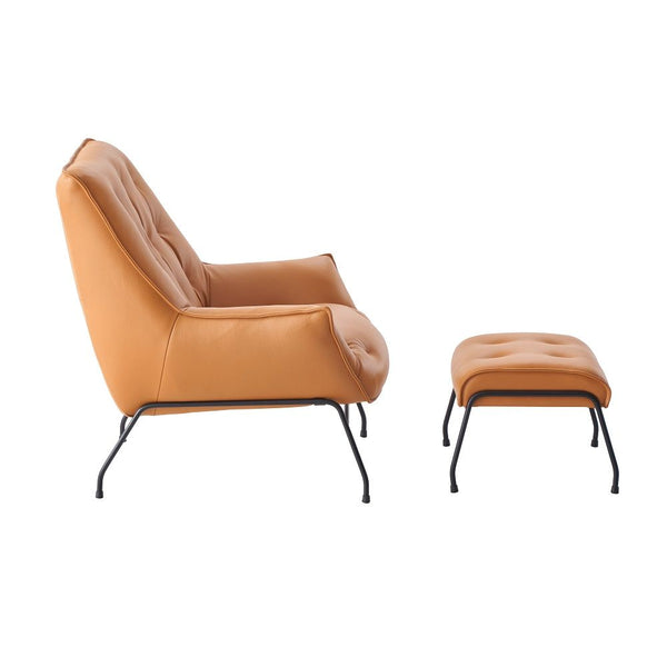 Jabel - Accent Chair & Ottoman - Sandstone