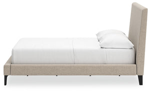 Cielden - Soft Gray - Full Upholstered Bed with Roll Slats