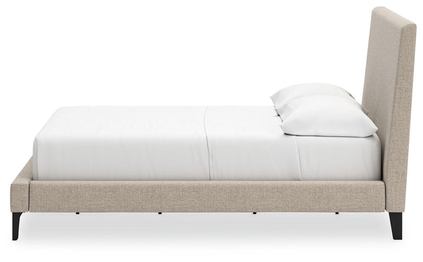 Cielden - Soft Gray - Full Upholstered Bed with Roll Slats