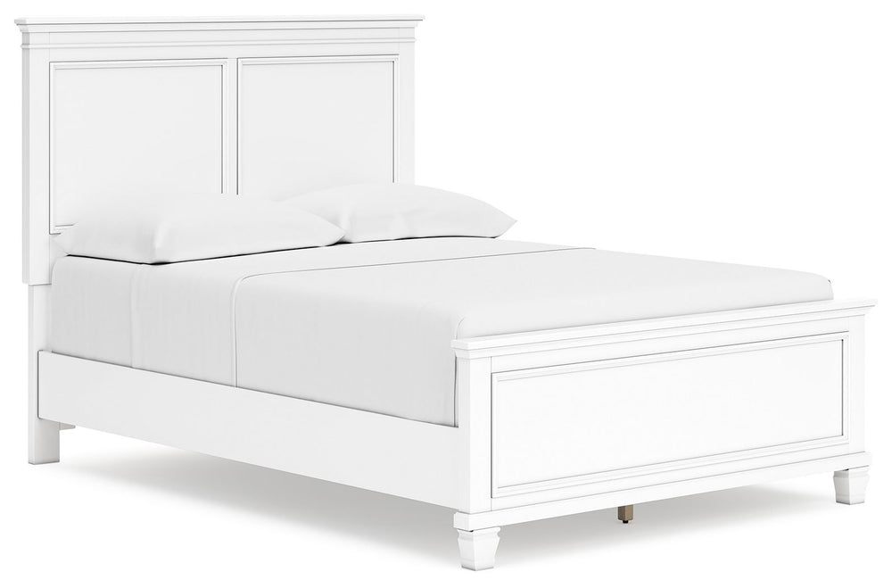 The casual design of this full panel bed introduces a time-honored look to your restful retreat. The beautifully crafted piece is built to last, with distinctive framing that gives its headboard and footboard brilliant dimension. Whether your personal aes