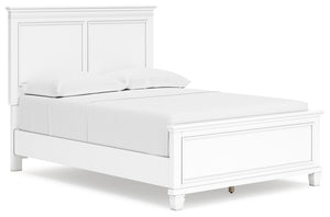 The casual design of this full panel bed introduces a time-honored look to your restful retreat. The beautifully crafted piece is built to last, with distinctive framing that gives its headboard and footboard brilliant dimension. Whether your personal aes