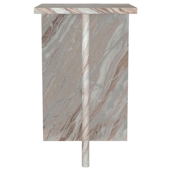 sleek silhouette and natural stone pattern make it a standout piece in any living room or bedroom
