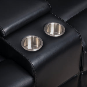 Clayton - Manual Reclining Console Loveseat - Phantom