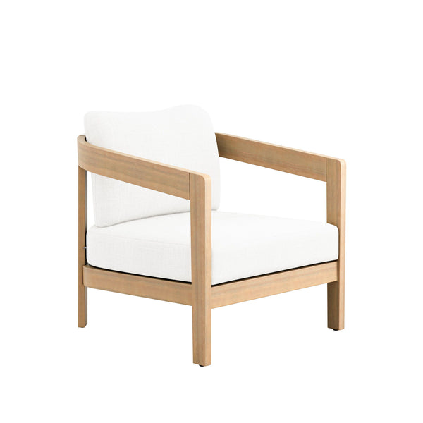 The Wesley Patio Club Chair combines durability, comfort, and modern design, making it a standout choice for any outdoor space. Crafted from FSC-Certified Acacia solid wood, these chairs are built to last, with exceptional strength and natural resistance 