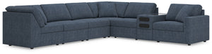 Looking cool and contemporary is great. But when it comes down to it, youâ€™re all about low-maintenance lounging. With the performance fabric on this sectional with audio system, cleaning spills is a breeze. Its customizable modular design caters to your