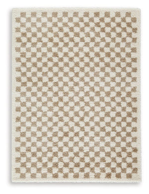 This checkerboard-patterned rug is worth checking out on so many levels. Casually cool and simply striking, its understated neutral palette feels just right everywhere and anywhere. And the ultra-plush shag pile is pure delight.<br/><br/><b>Product Featur