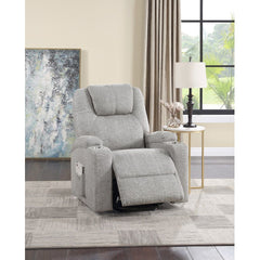 Seat Construction: Pocket Coil Tight Seat & Back Cushion Power Lift 2 Cup Holders Included Cushion Thickness: 6-"