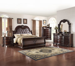 Step into a world where classic elegance meets timeless design with our exquisite bedroom collection. Designed for those who covet regal charm and functionality, this suite features rich, deep wood tones that evoke the grandeur of an aristocratic estate. 