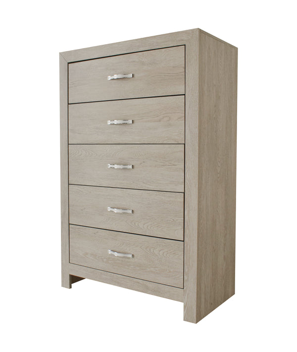 Jaylen - Queen 5 Piece Bedroom Set - Limed Oak
