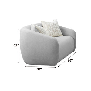  and a sturdy wooden inner frame. Accent pillows are included to en
