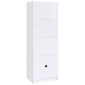 Laughlin - 3-Shelf Engineered Wood Media Tower - White