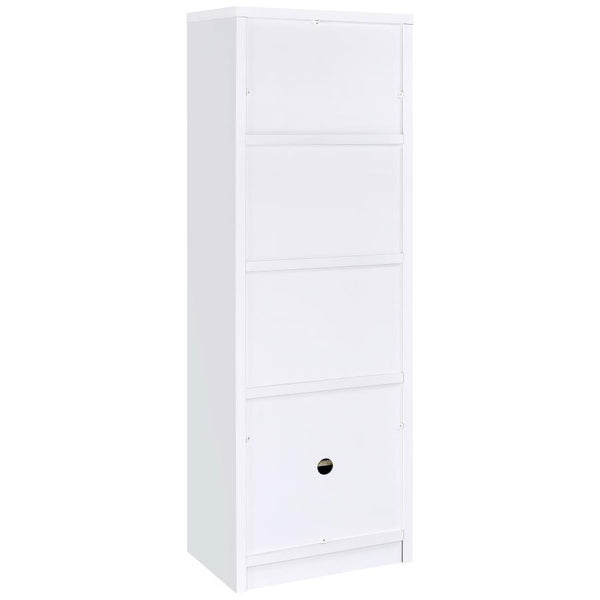 Laughlin - 3-Shelf Engineered Wood Media Tower - White