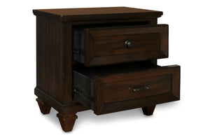  this nightstand features a rich
