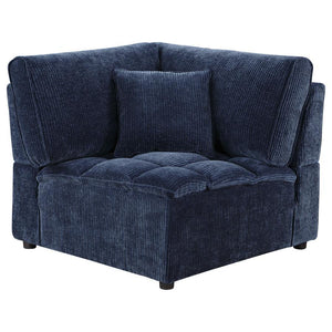 Atlantic - 5 Piece Upholstered Modular Sectional Sofa - Blue
