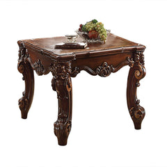 KD, Square Table w/Scrolled Leg (No Shelf/No Drw) â€¢ Top Apron: Scrolled Decor Trim â€¢ Leg: Oversized Scrolled, Polyresin<br/><br/><b>Product Features</b><ul><li>Case: 1Pc/1Ctn</li><li>Finish: Cherry</li><li>Style: Vintage</li><li>Materials: Wood, Poly 