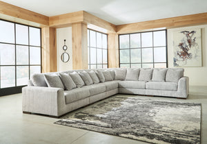Regent Park - Pewter - 6-Piece Sectional
