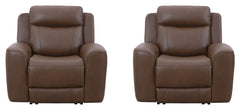 Introducing our comfortable and convenient Calgary recliner, designed with relaxation in mind. Calgary features power recline and headrest controls, allowing you to adjust your seating position easily. The over-padded headrests provide extra comfort, and 