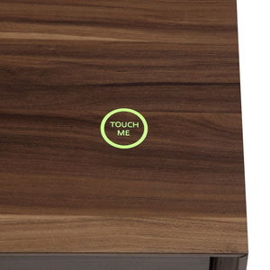  Walnut & Chrome Finish
