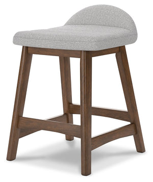 Lyncott - Light Gray / Brown - 5 Pc. - Counter Table