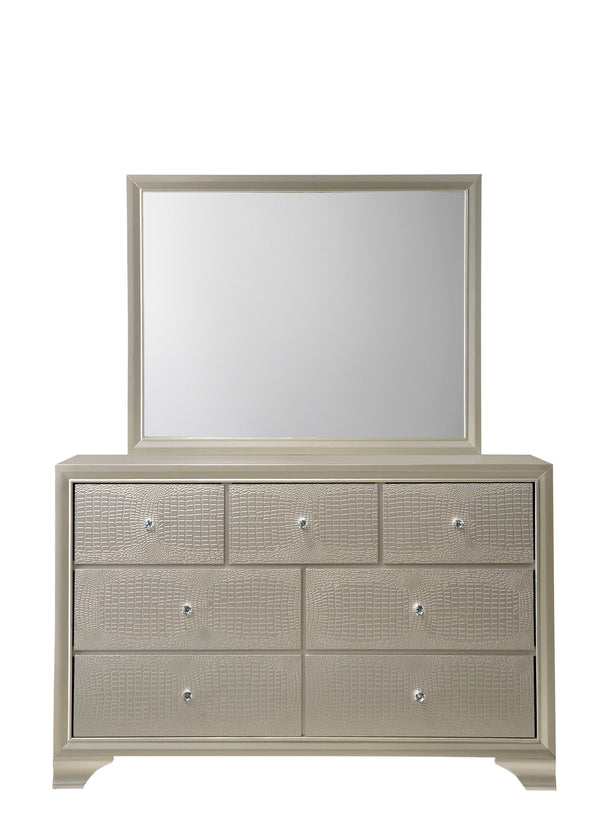 Lyssa - Full 5 Piece Bedroom Set - Champagne