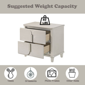 Laveda - Nightstand - Pearl White Finish