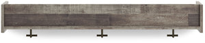 Neilsville - Black / Gray - Wall Mounted Coat Rack w/Shelf