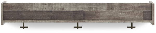 Neilsville - Black / Gray - Wall Mounted Coat Rack w/Shelf