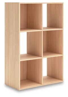 Keep clutter out from underfoot with this six-cube organizer. The natural finish over replicated ash wood grain is warm and inviting, all while keeping your toys, knickknacks and other items stored away. The perfect marriage of style and function, this or