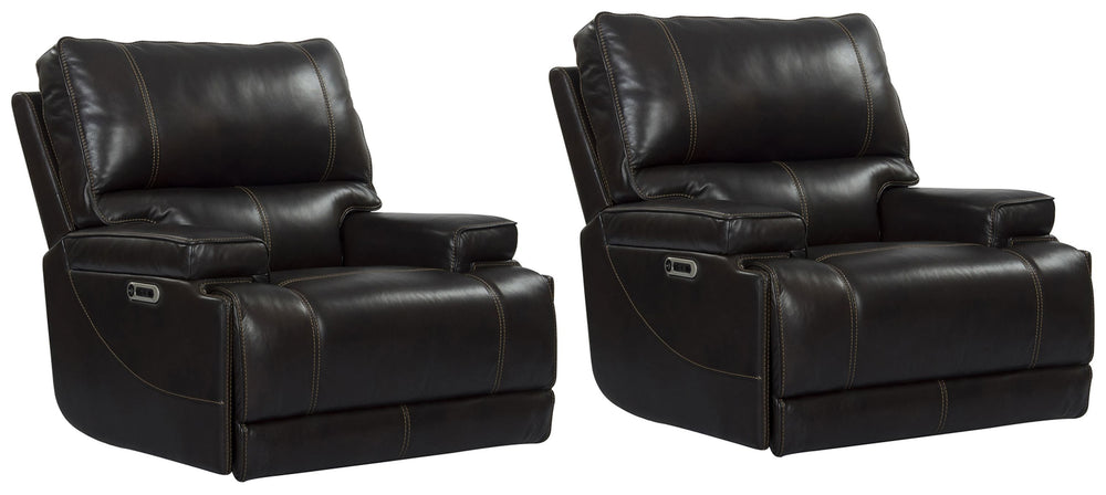 Take a seat and recline in seconds in this smooth and stylish Power Recliner. More than just beautiful, this innovative chair takes comfort to new heights with just the touch of a button. Offering effortless relaxation, it-'s sure to become your favorite 