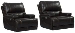 Take a seat and recline in seconds in this smooth and stylish Power Recliner. More than just beautiful, this innovative chair takes comfort to new heights with just the touch of a button. Offering effortless relaxation, it-'s sure to become your favorite 