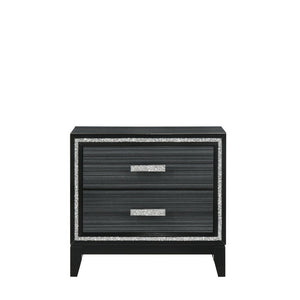 Haiden - Nightstand - Weathered Black Finish