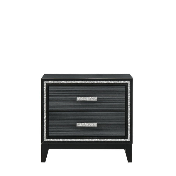 Haiden - Nightstand - Weathered Black Finish
