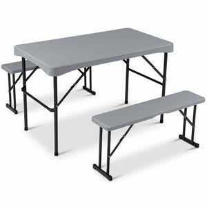 High-quality HDPE top is all-weather  fade-resistant  and heat-resistant<br>2.8"/7 cm thickened panel with reinforced honeycomb structure boasts high strength<br>Stain-resistant surface with elegant wood grain goes well with outdoor settings<br>Rounded co