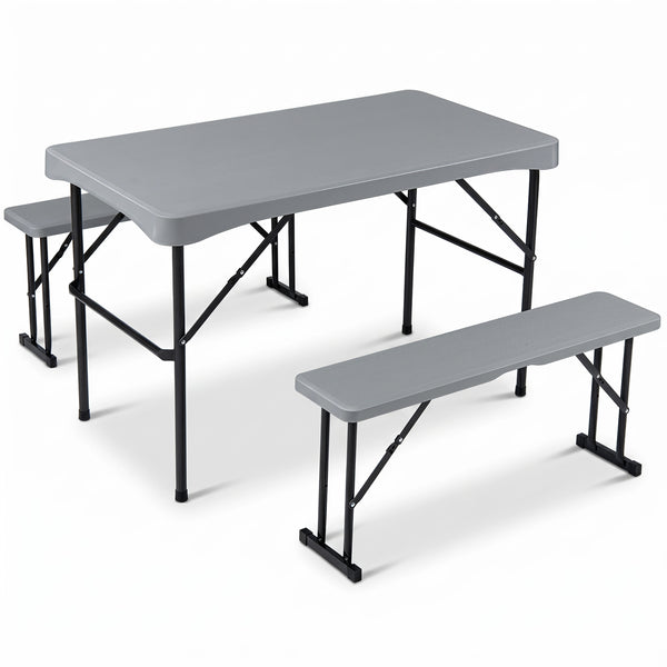 High-quality HDPE top is all-weather  fade-resistant  and heat-resistant<br>2.8"/7 cm thickened panel with reinforced honeycomb structure boasts high strength<br>Stain-resistant surface with elegant wood grain goes well with outdoor settings<br>Rounded co