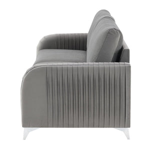 Wenona - Sofa - Gray Velvet