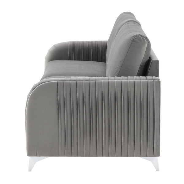 Wenona - Sofa - Gray Velvet
