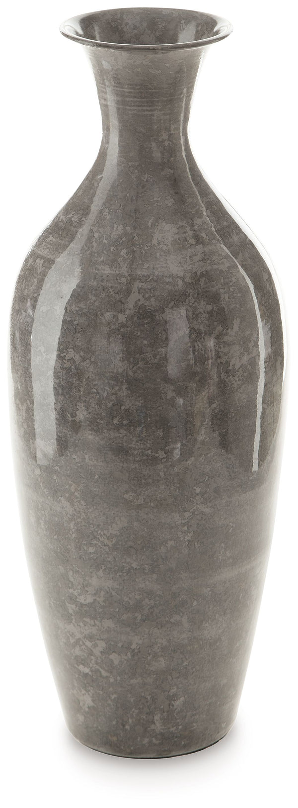 Sophisticated. Subtle. A stunning modern take on traditional. This vase is an homage to unique antiques in a high-gloss gray, bringing vintage character to your decor. Its curated vibe effortlessly complements your love of honoring old-school style.<br/><