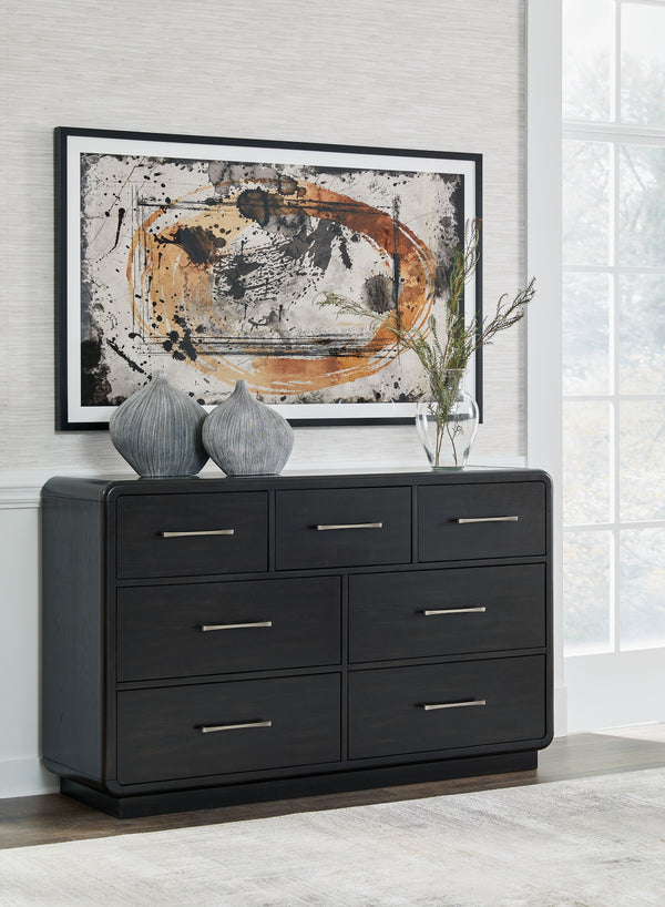 Rowanbeck - Gray / Black - 6 Pc. - Dresser