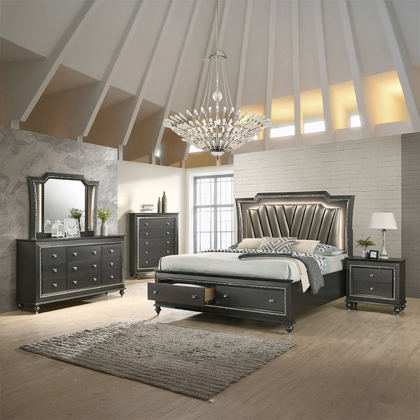 Kaitlyn - Mirror - Metallic Gray