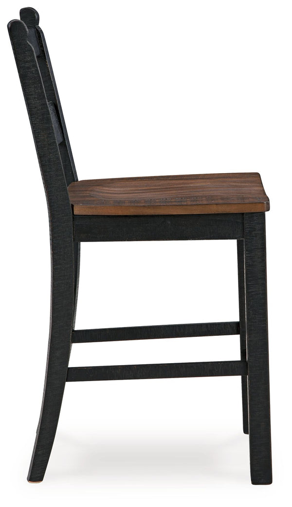 Valebeck - Multi - 6 Pc. - Counter Height Dining Table