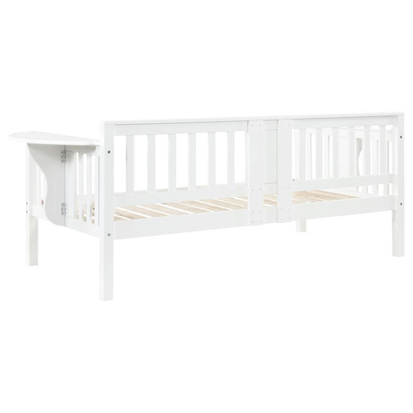 Bethany - Wood Twin Daybed With Drop - Down Tables - White