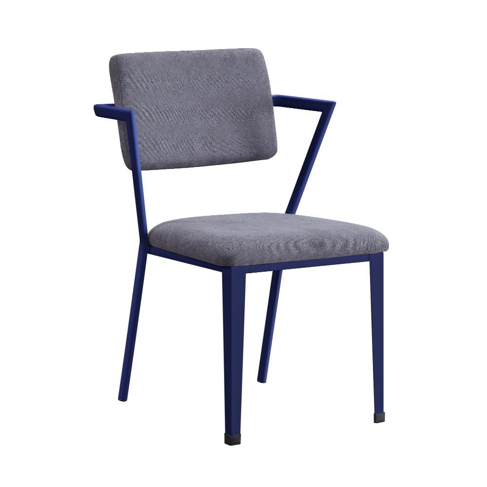 KD, Chair (High Back) â€¢ Stationary Seat â€¢ Padded SEAT: Cushion (Solid Pattern) â€¢ Backrest: Metal Frame, Padded Cushion (Open Back) â€¢ Metal Leg & Frame Seat â€¢<br/><br/><b>Product Features</b><ul><li>Case: 1Pc/1Ctn</li><li>Finish: Gray Fabric & Bl
