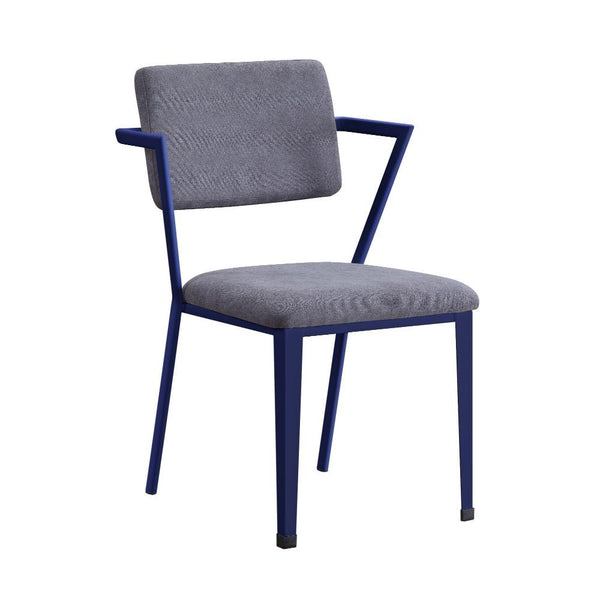KD, Chair (High Back) â€¢ Stationary Seat â€¢ Padded SEAT: Cushion (Solid Pattern) â€¢ Backrest: Metal Frame, Padded Cushion (Open Back) â€¢ Metal Leg & Frame Seat â€¢<br/><br/><b>Product Features</b><ul><li>Case: 1Pc/1Ctn</li><li>Finish: Gray Fabric & Bl