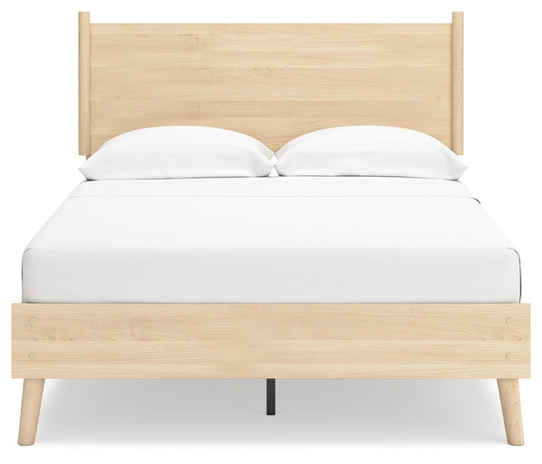 Cabinella - Tan - Full Platform Panel Bed
