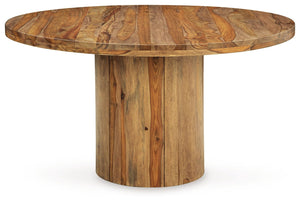 Dressonni - Brown - 5 Pc. - Round Dining Table