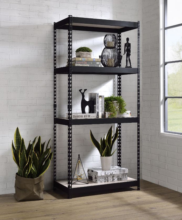 Decmus - Bookshelf - Natural & Black Finish - 71"