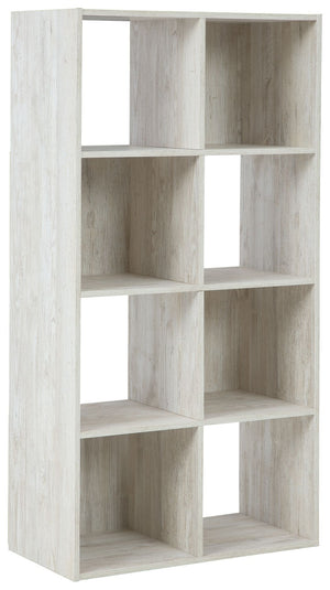 If itâ€™s coastal chic or cottage quaint style you long for, the Paxberry whitewashed eight-cube organizer invites you to go to town. Its distinctive weatherworn finish conveys an easy-breezy sensibility, perfect for a restful bedroom retreat. Open and cl